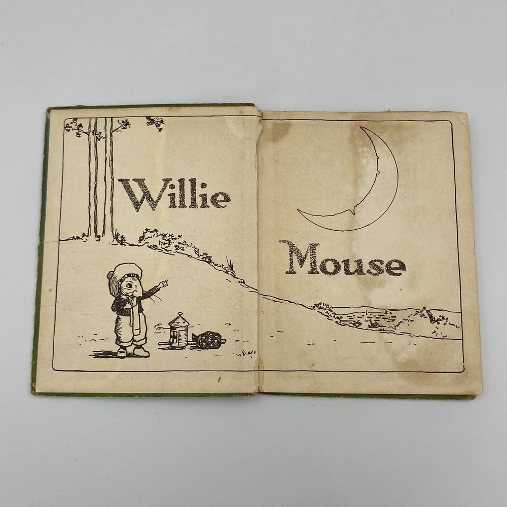 Antique Willie Mouse by Alta‎ Tabor 1927 Children's HC Illustrated Ernest Aris